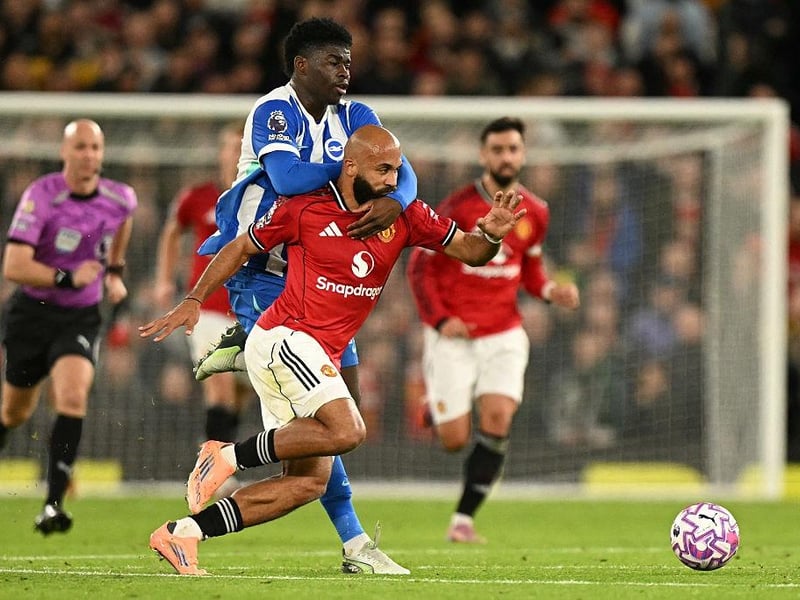 If this was an audition ahead of a potential move to Old Trafford, it didn't go to plan for Baleba. He was outperformed by Casemiro in the middle of the park. Booked for foul on compatriot Mbeumo. Some nice moments but not enough to make a telling impact. Replaced after 59 minutes.