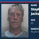 Sussex Police are searching for a 61-year-old man wanted for recall to prison and breaching his licence. Photo: Sussex Police.