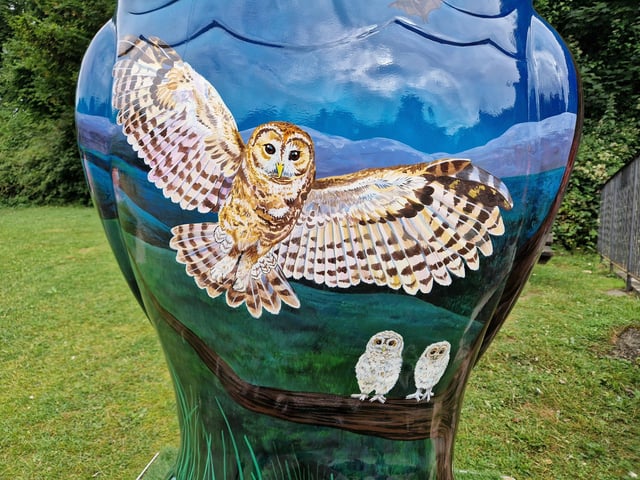 Colourful owls have flown into Arundel as part of the Wild in Art event The Big Hoot trail, raising money for Chestnut Tree House.