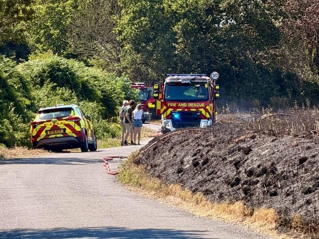 Firefighters from West Sussex Fire & Rescue Service have tackled a ‘fire in an open field’ in Nutbourne