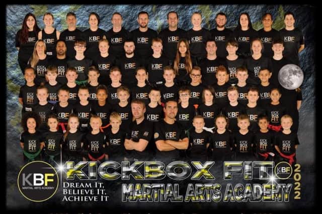 The massed ranks of the KBF Martial Arts Academy