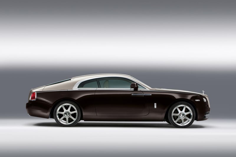Wraith, 2013: The fastback Wraith was intended as the ultimate gran turismo; a car that embodied the bold, pioneering spirit, sense of adventure and love of speed that inspired the marque's co-founder, The Hon Charles Stewart Rolls.