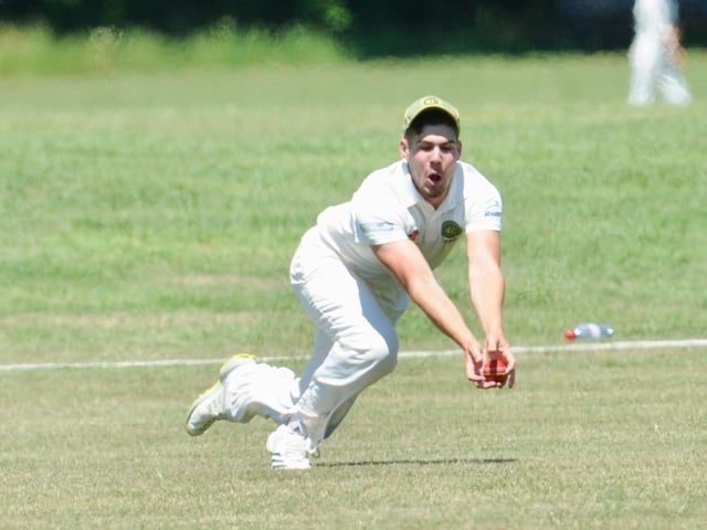 Action from Chippingdale v Broadwater CC in Division 4 West of the Sussex Cricket League