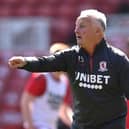 New Crawley Town interim boss Kevin Blackwell takes the warm up before the Championship match between Middlesbrough and Sheffield Wednesday at Riverside Stadium on April 24, 2021. Picture by Stu Forster/Getty Images
