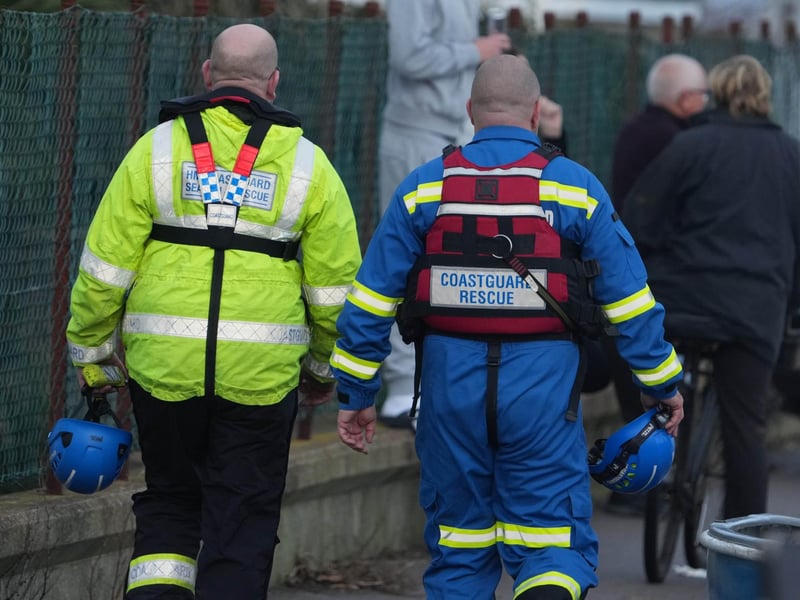 Dozens of emergency service personnel have joined a large-scale search and rescue operation off the coast in Selsey.