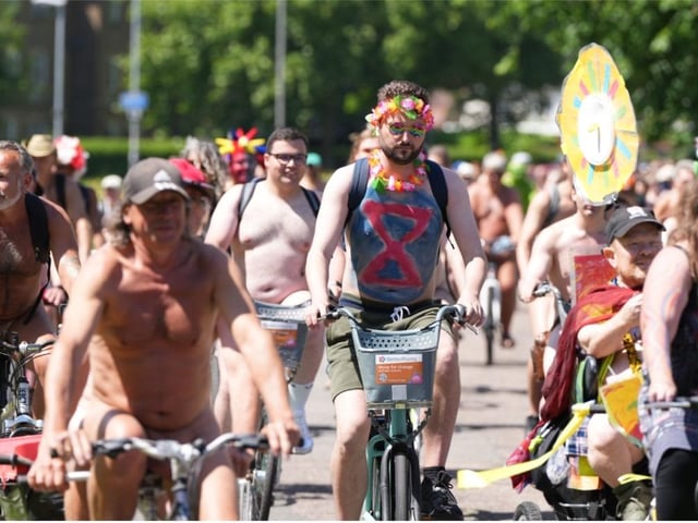 The Brighton Naked Bike Ride took place on Sunday, June 12