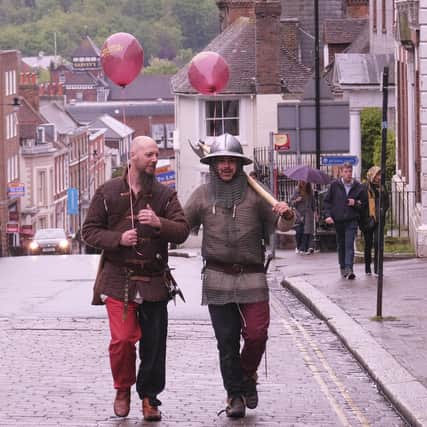 A free event and celebration of Lewes incorporating the Battle of Lewes reenactment, medieval traders and historical displays and demonstration took place this weekend.