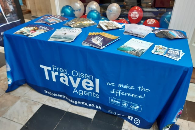 The new Fred. Olsen Travel Agents in Royal Arcade, Worthing