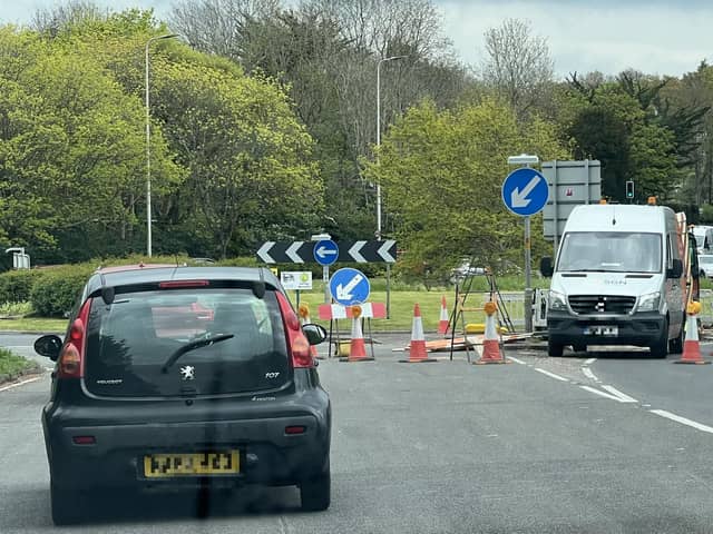 Motorists have been told to 'expect disruption everyday' after A27 repair work began