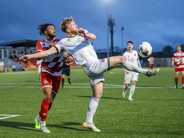 Action from Eastbourne Borough's 0-0 draw at Truro City