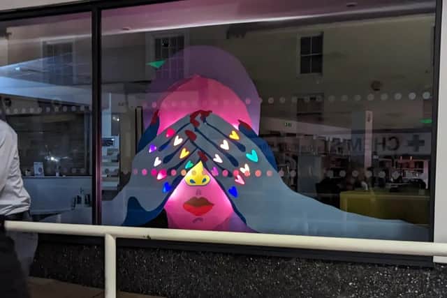Radiant Introvert at Newhaven Library, by Hanna Benihoud. Photo: Lesley Boniface