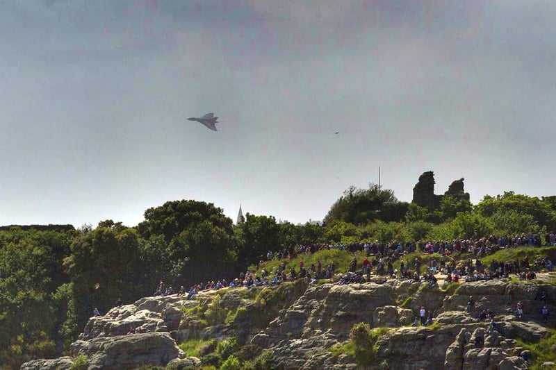 Vulcan over Hastings. 15/6/13Pic by Jason Richardson