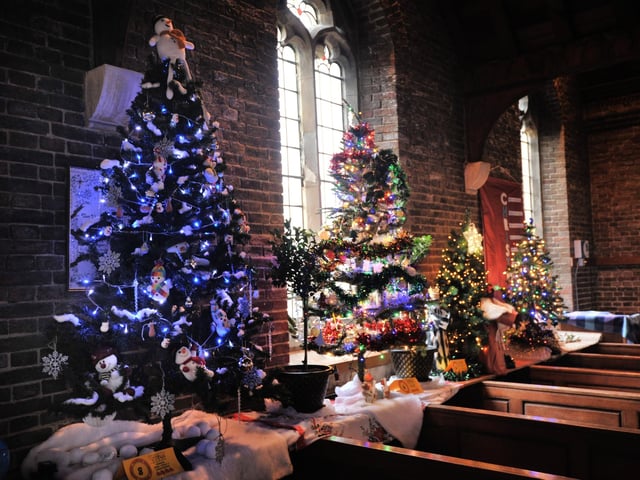 Christmas Tree Festival 2024 at St Michael & All Angels, Glassenbury Drive, Bexhill.