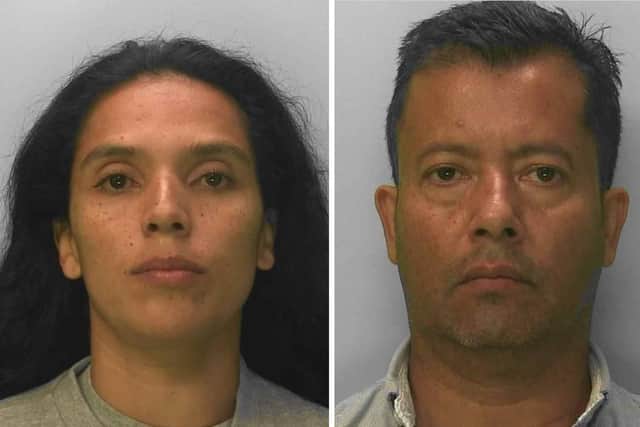 Following a swift investigation by Worthing CID, Maria Liliana Artunduaga Narvaez, 31, of Heaton Road, Peckham Rye, and Ramiro Hernandez-Islas, 50, also of Heaton Road, Peckham Rye, were both charged with burglary. Picture courtesy of Sussex Police