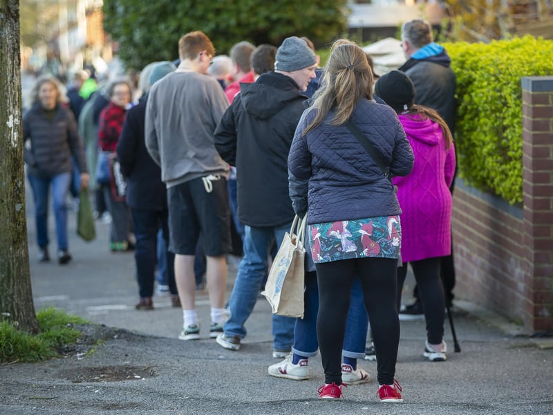 Ravens Bakery in Brighton was the place to be for dozens of hungry people on Good Friday, as people queued from 6am to get a taste of the famous hot cross buns