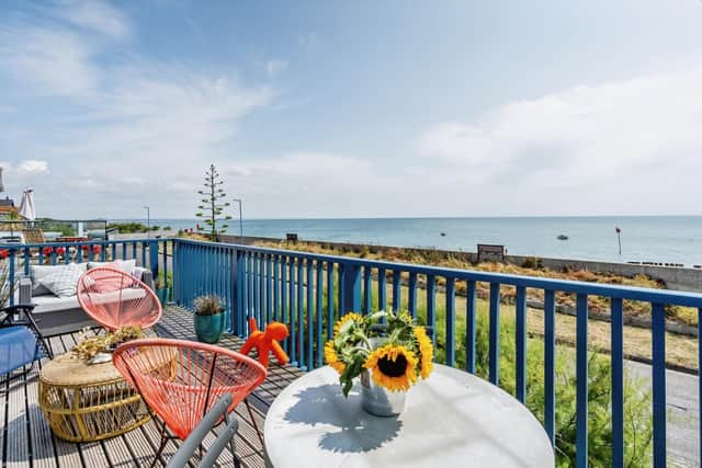 This Selsey property comes with stunning sea views.
