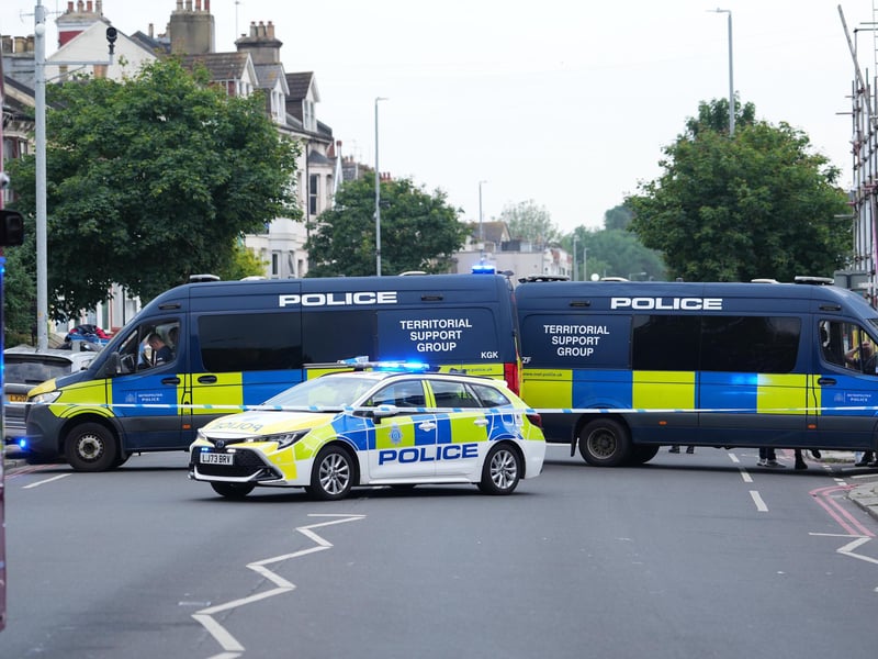 Two men have been arrested following a drug search conducted by the Metropolitan Police at an address in East Sussex.