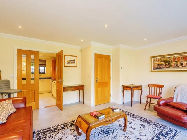 The characterful living room.