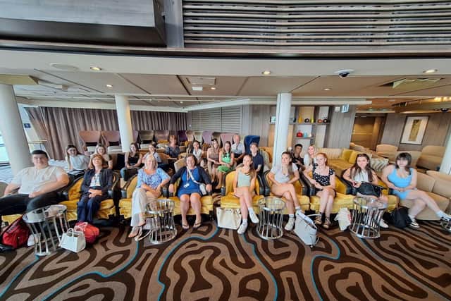 Collyer's students and teachers on the Anthem of the Seas