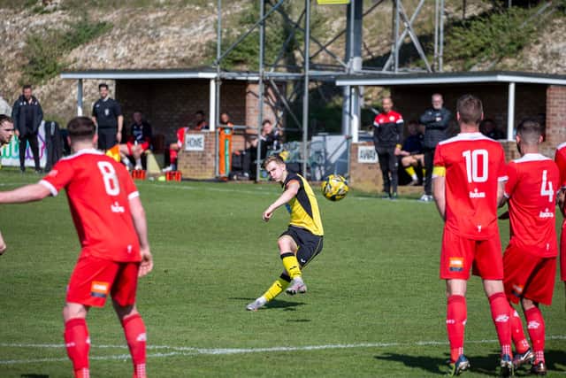 Chichester City in action at Whitehawk | Picture: Neil Holmes