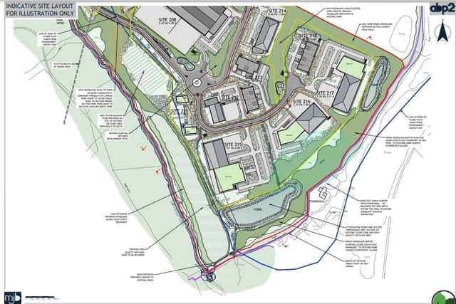 An outline planning application for 60,000 sqm of commercial space over a 75-acre site on the Ashdown Business Park has been submitted to Wealden District Council.