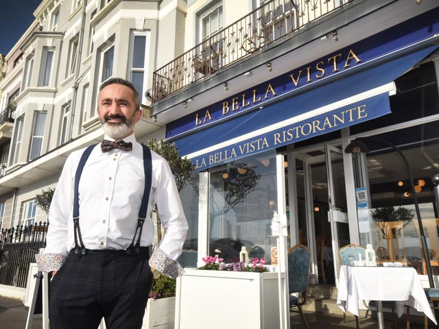 La Bella Vista in St Leonards.Aldo Esposito, owner.