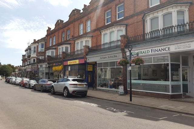 The west end of Montague Street and Rowlands Road make up the thriving hub of independent businesses known as Worthing's West End. Picture: Katherine HM