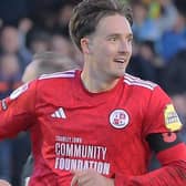 Crawley Town goalscorer Will Wright. Picture: Natalie Mayhews/Butterflyphoto