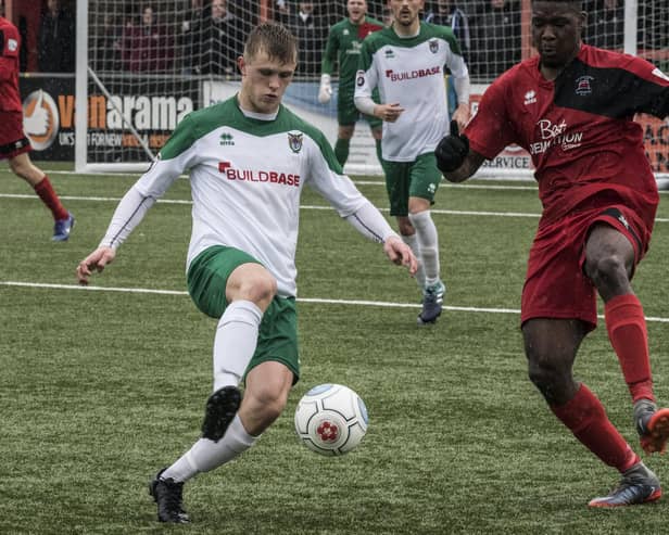 Tommy Block in action for the Rocks in 2018-19 | Picture: Tommy McMillan
