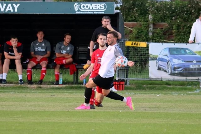 Action between Pagham and Hassocks in the SCFL preimier division