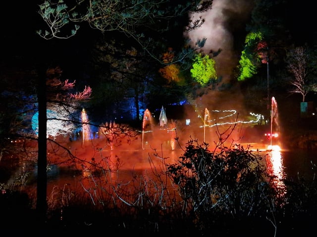 Leonardslee Lights 2024 transports guests into an enchanting world as the gardens come alive with stunning illuminations, captivating large-scale installations, mesmerising fountains and more