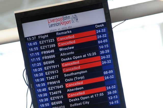 Departures from Liverpool John Lennon Airport were 15 minutes behind schedule on average in 2022, according to analysis of CAA data by the PA news agency
