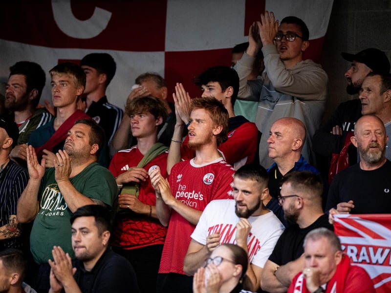 Action and crowd pictures from Crawley Town's 2-1 win over MK Dons at the Broadfield Stadium.