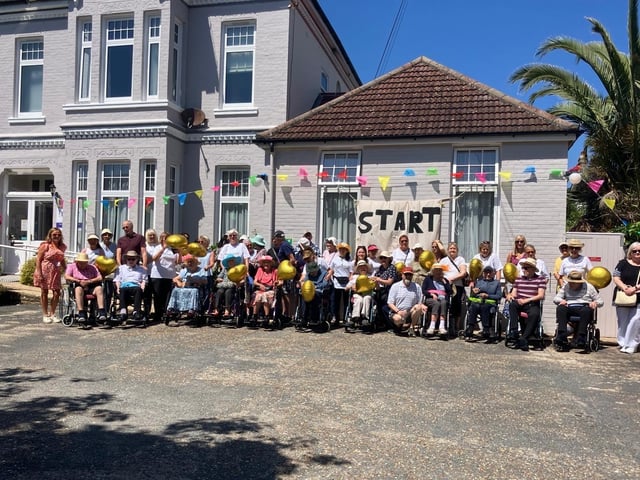 A group of 54 staff and residents took part in Highgrove House Walk and Wheel 2025