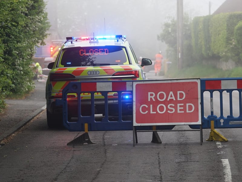 Emergency services at the scene of the collision. Picture: Sussex News and Pictures