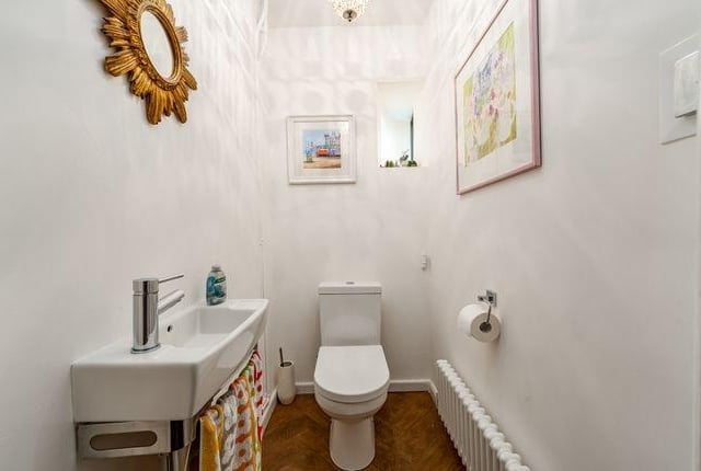 There are two bathrooms in the property.