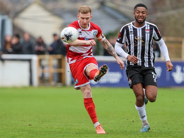 Action from Eastbourne Borough's visit to Bath City in National League South