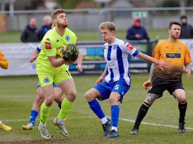 Action from Littlehampton Town's 3-2 Isthmian League win over Haywards Heath Town at The Sportsfield