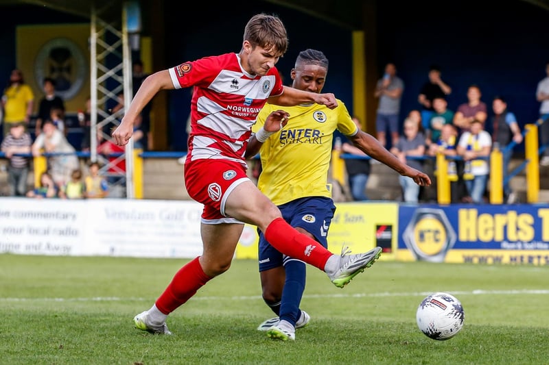 Action from Eastbourne Borough's 3-2 win at St Albans City in National League South