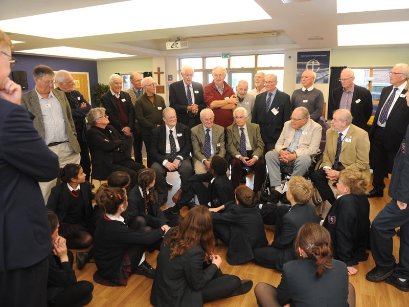 The Grammarians share stories about their time at the school with current students