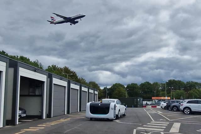 Robot car-parking in action at London Gatwick airport | Picture: Mark Dunford