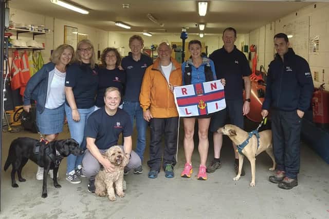 Emma Kirwin starting her south-east RNLI challenge at Teddington. Picture: Emma Kirwin / Submitted