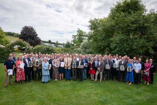 Award winners and highly commended recipients from the 2022 Sussex Heritage Trust Awards at Pangdean Old Barn, Pyecombe on Wednesday 6th July 2022.