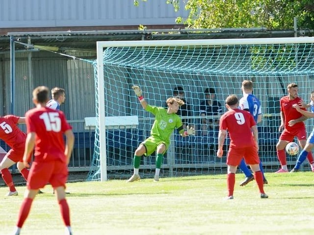 Action from Shoreham v Pagham in the SCFL premier division
