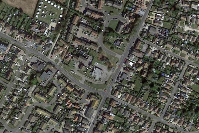 EWB/22/01366/FUL: Land To Rear Of Co-Op Store, Bracklesham Lane, Bracklesham Bay. 1 no. detached dwelling (plot 1). (Photo: Google Maps)