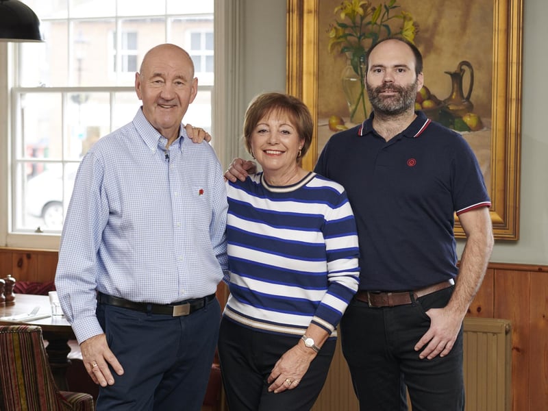 Lee and Jean Newbon with their son Martin. Photo: www.studiodog.co.uk