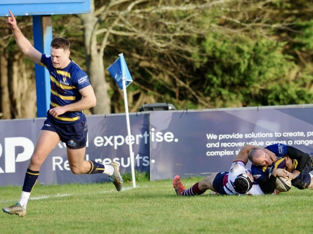 Action from Worthing Raiders' win over Wimbledon at Roundstone Lane in National two east