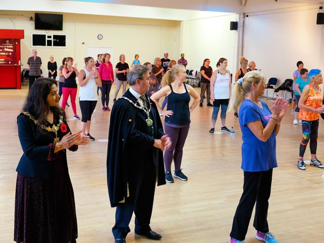Zumba and BollyX dance fitness instructors joined forces for a two-hour Dance for Dinners fundraising event supporting The Trussell Trust's foodbanks in Worthing, Shoreham and Littlehampton at Christmas