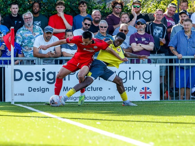 Action from Worthing v Eastbourne Borough