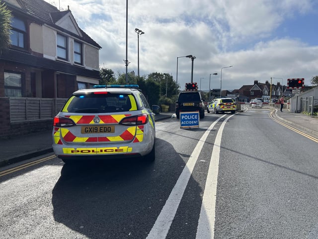 In Pictures: Eastbourne road blocked by police following diesel spill